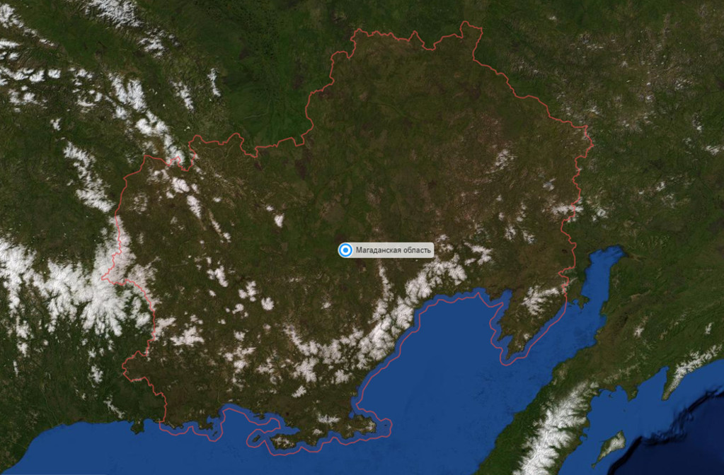 Кадастровая карта Магаданской области с официального сайта Росреестра